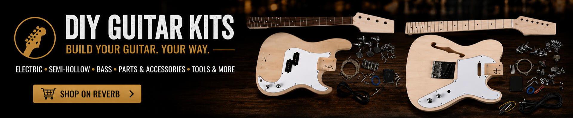 Universal Music Supply | DIY Guitar & Bass Kits Build your own electric guitar or bass with DIY guitar kits, unfinished guitar bodies, necks, and hardware