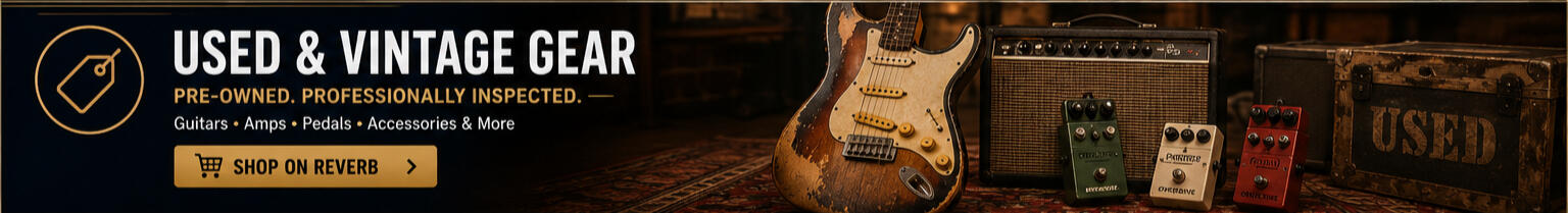 Universal Music Supply | Used & Vintage Musical Gear Professionally inspected used guitars, amplifiers, effects pedals, and vintage musical equipment