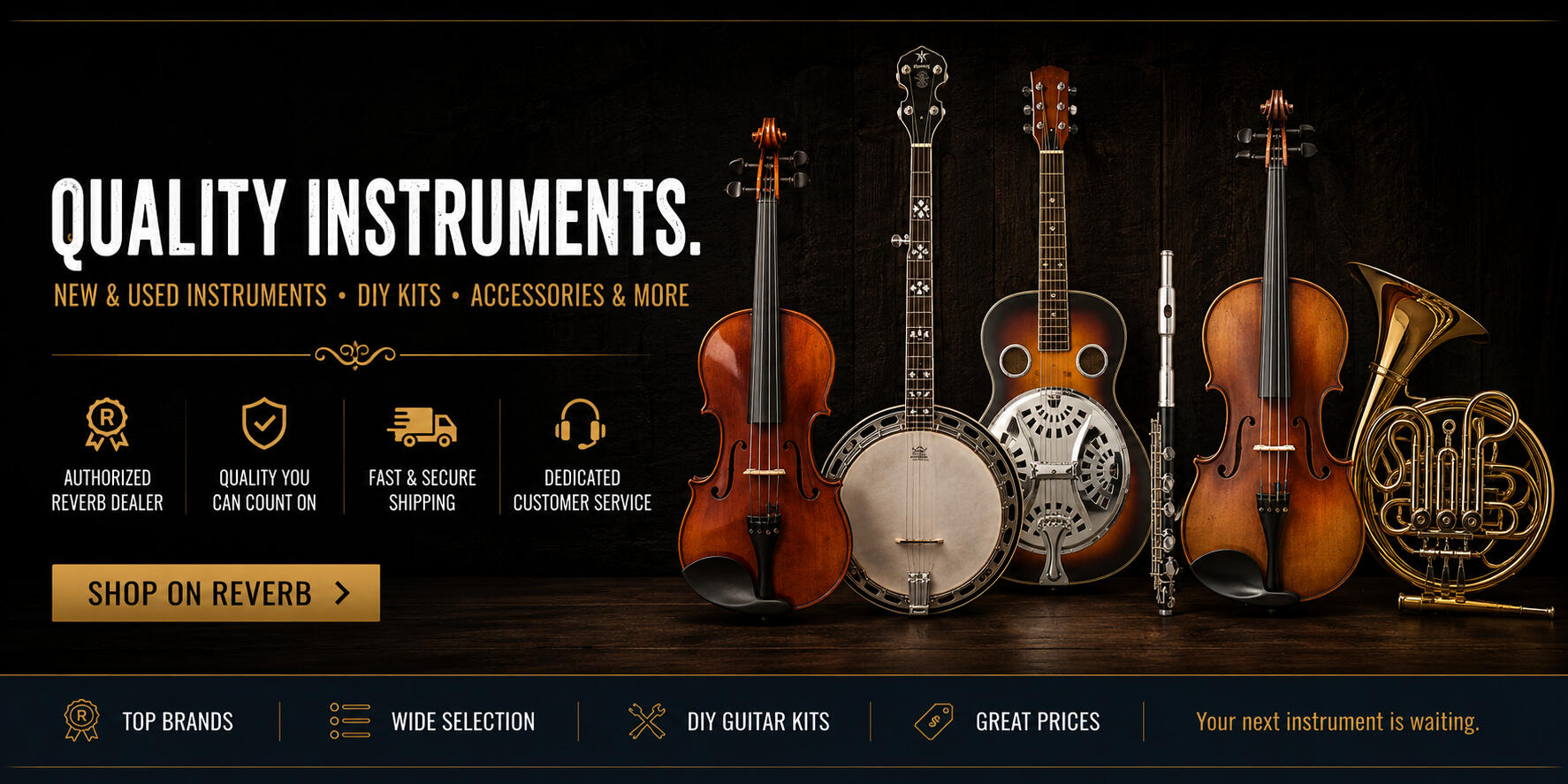 10% Off Summer Sale | Universal Music Supply Limited-time 10% off summer sale on musical instruments, DIY guitar kits, band instruments, and selected music gear at Universal Music Supply